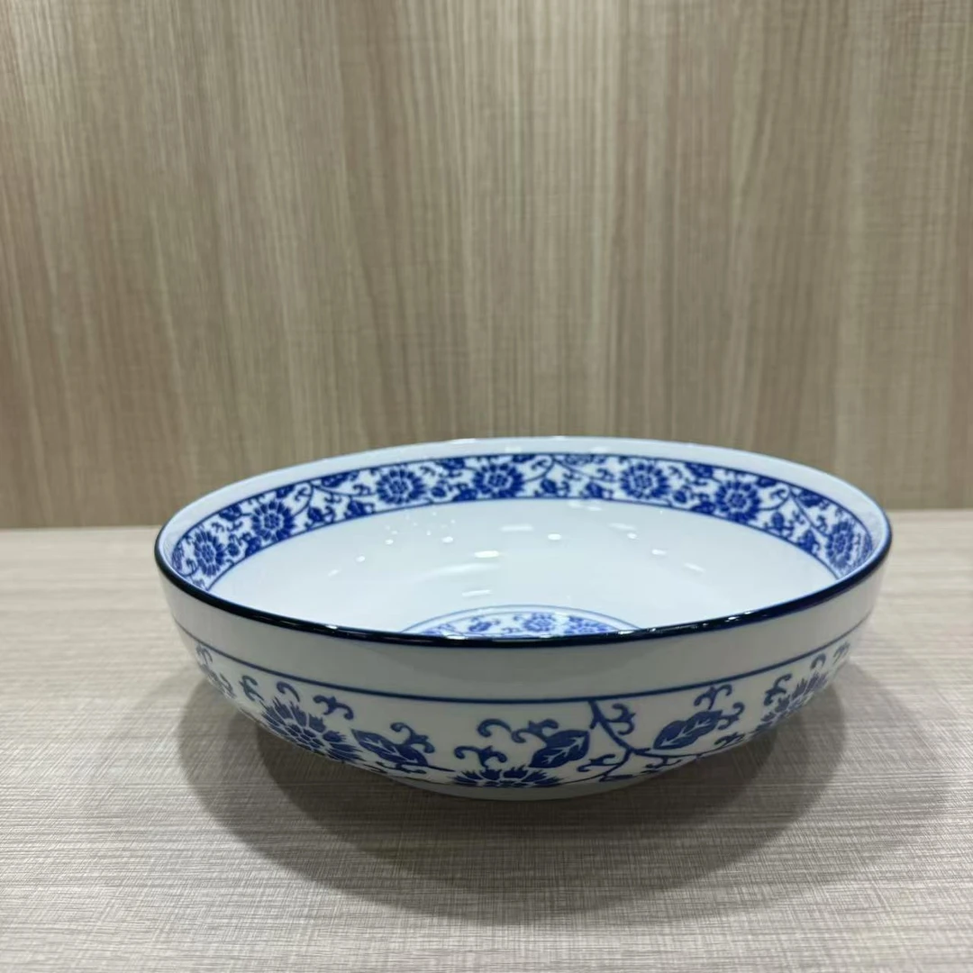 XB00089/青花缠枝莲汤碗/陶瓷