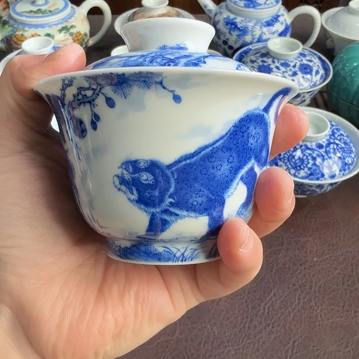 澄怀堂豹喜图杯杯