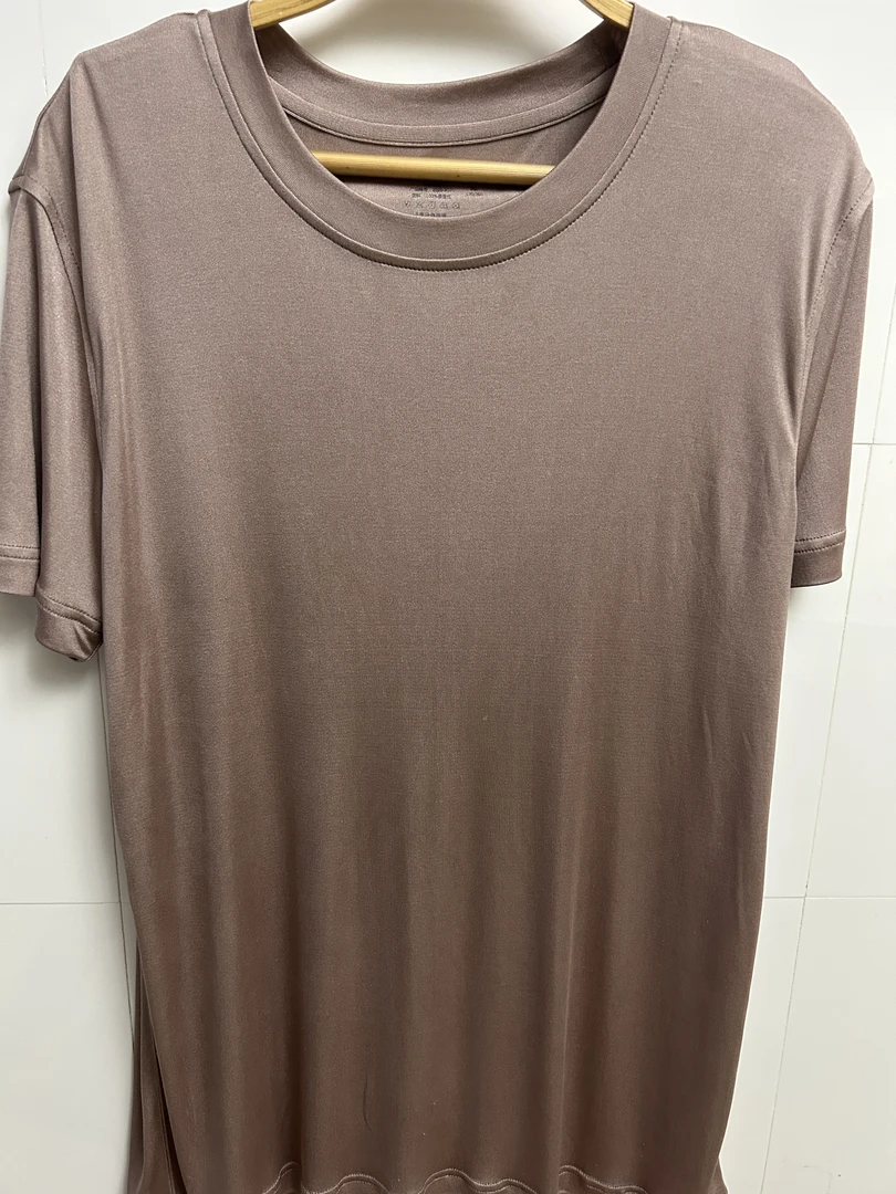 男士桑蚕丝套装，男生真丝套装，男士短袖5分裤真丝套装