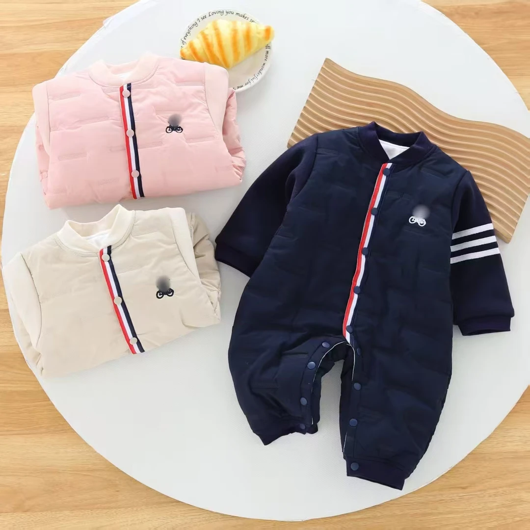秋冬套头冬季长袖棉服哈衣女童外套连体衣