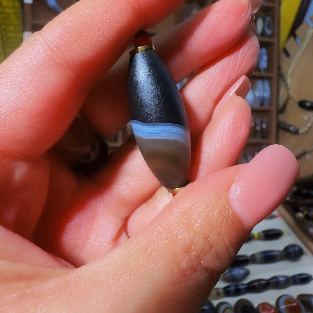 合金颈饰玛瑙/玉髓M**晨