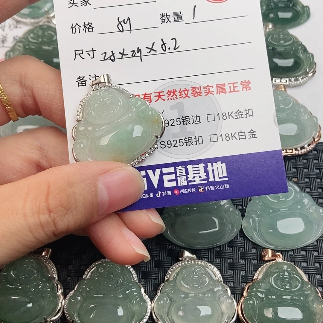 翡翠银S925镶嵌颈饰