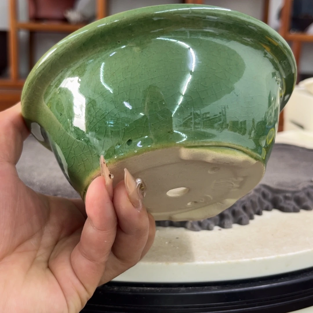 紫砂花盆瑕疵走形气孔5-13。。。