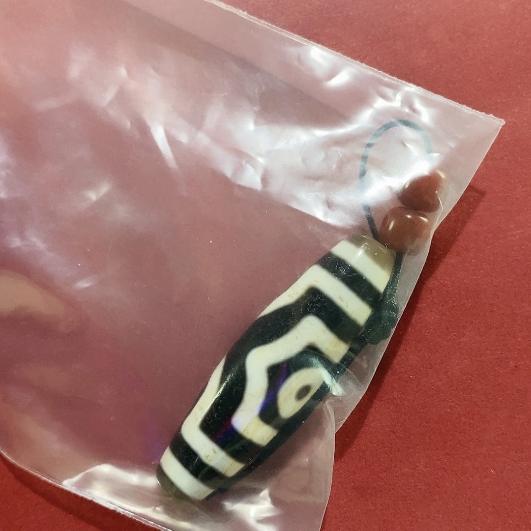 猛***，玛瑙/玉髓未镶嵌颈饰行运臻品顶料三眼