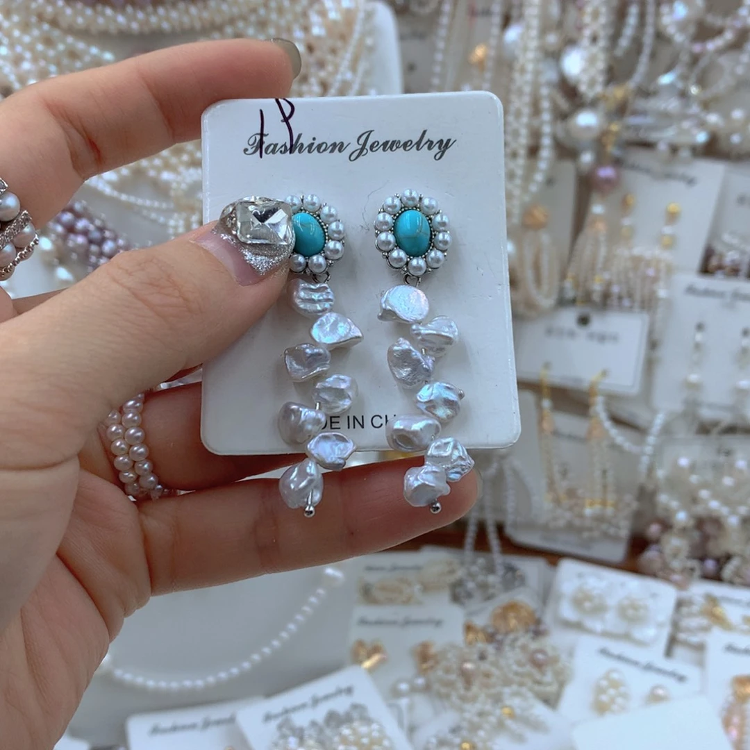 颈饰合金淡水珍珠