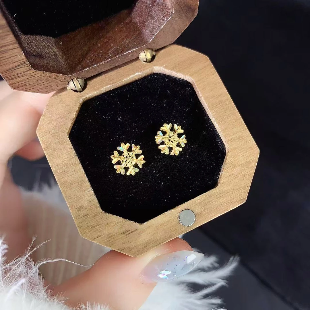 【伟新源】足金999 5G工艺  雪花弯钩1.97克