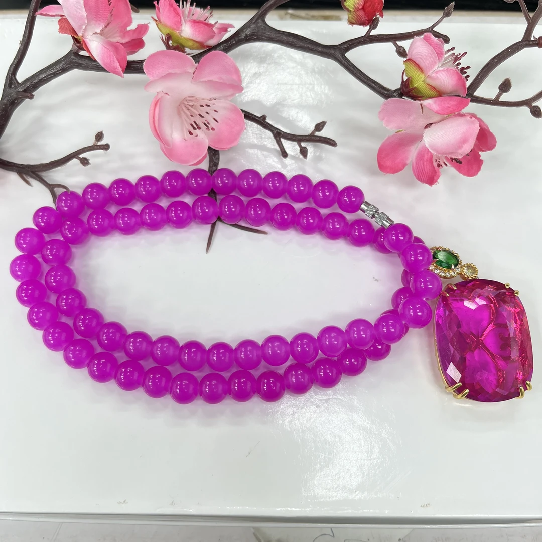 项链 典藏品 深紫时尚款