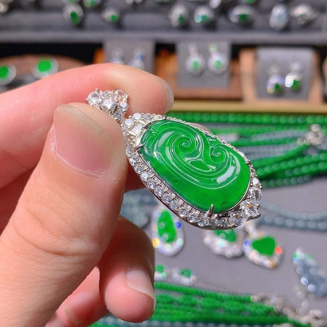 翡翠吊坠(不含链)未镶嵌天然