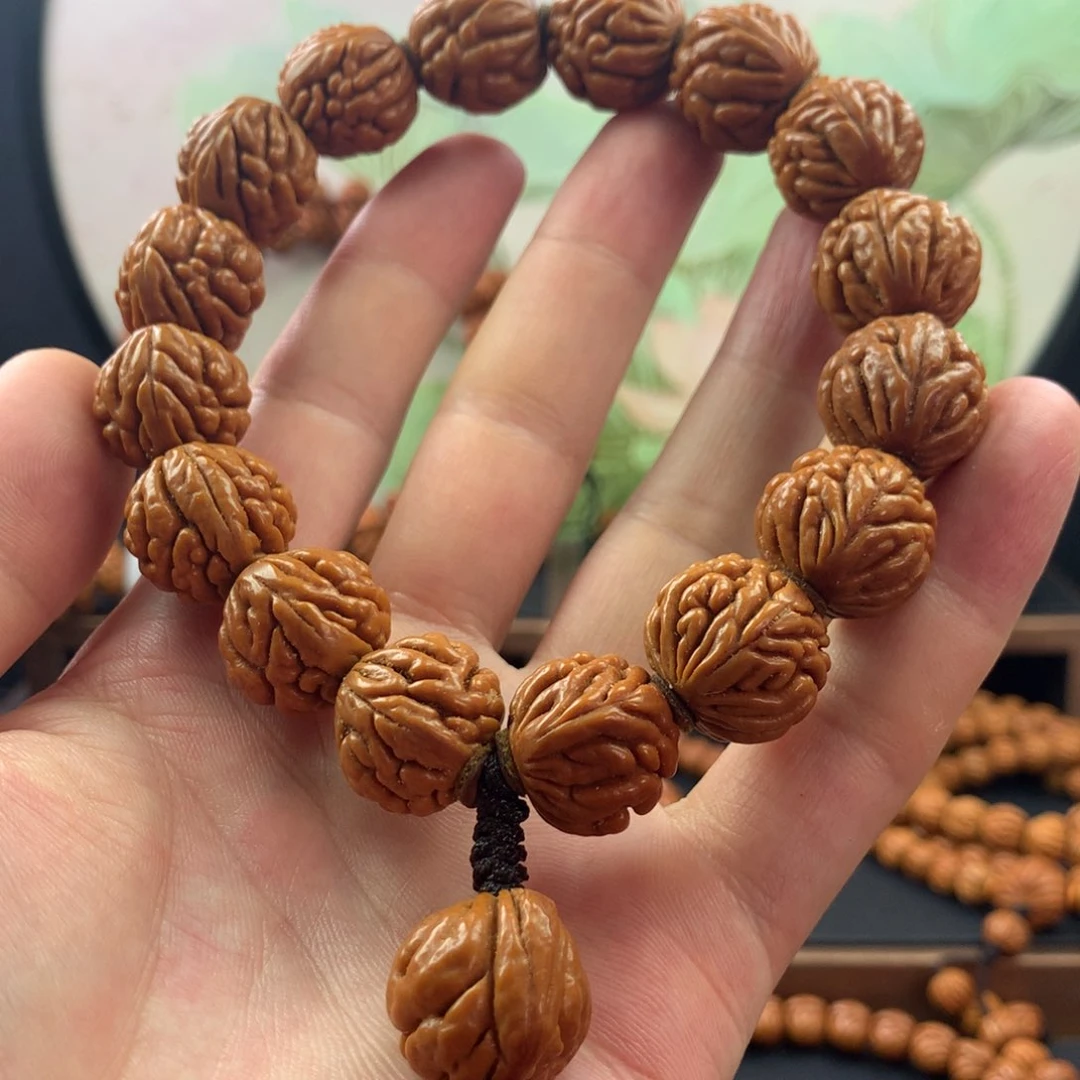 【闪购商品】桃核手串17豹子头手串