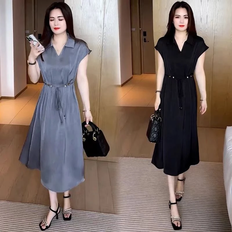 法式连衣裙女夏季2025新款裙子今年流行爆款超好看独特漂亮掐腰裙