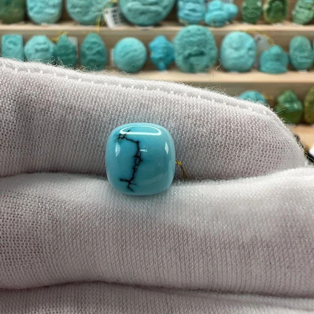 未镶嵌绿松石老型珠9.9x9.3mm