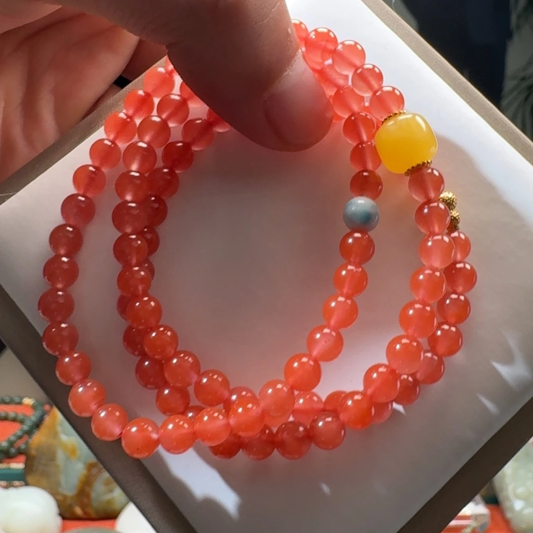 南红玛瑙未镶嵌颈饰