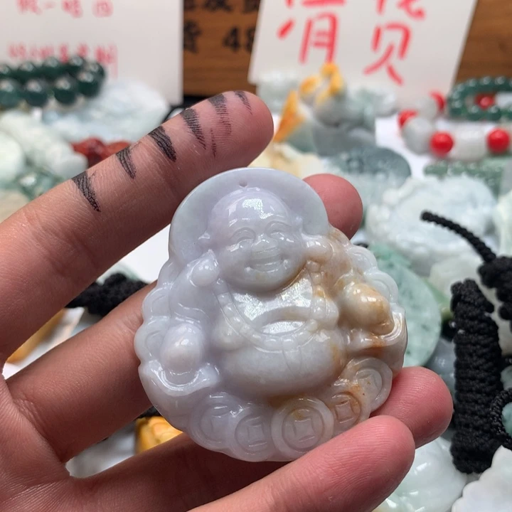 颈饰未镶嵌翡翠保真天然a货翡翠