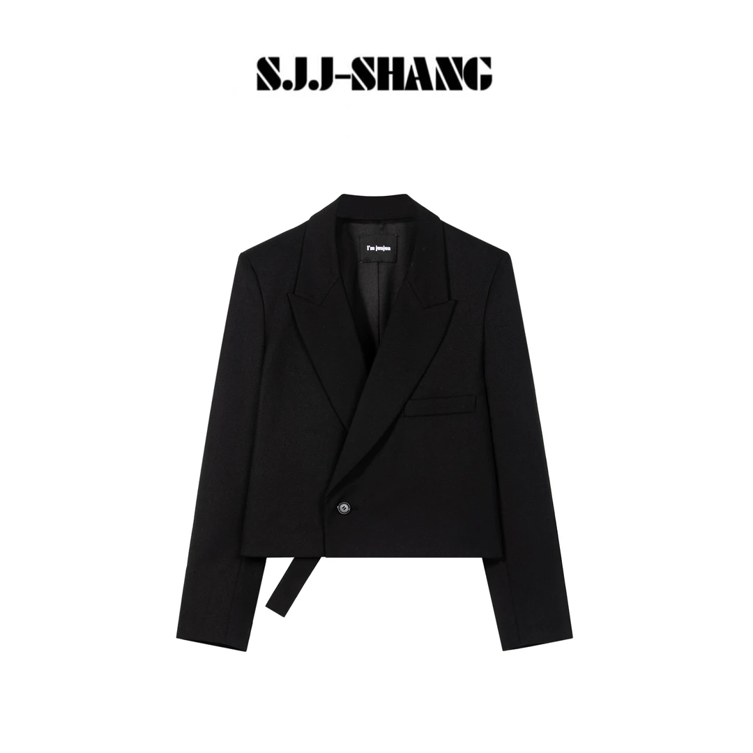 SJJ-SHANG【典范】英伦系列羊毛混纺结构层次时髦西装外套q135424p