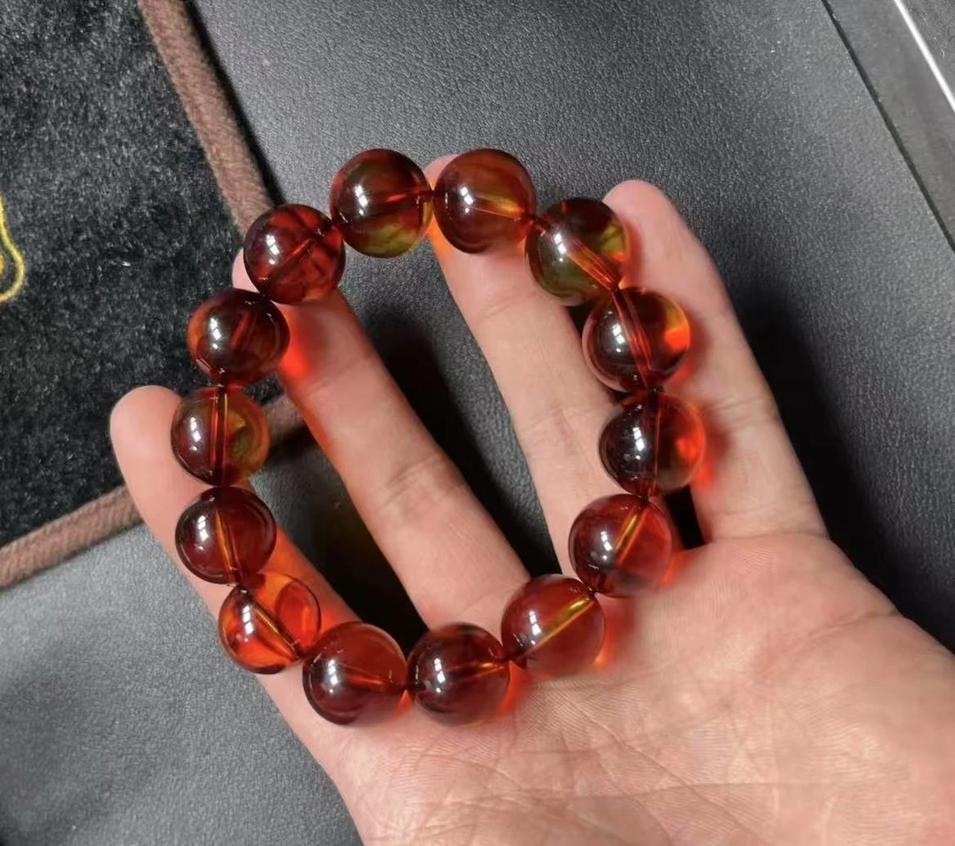 GW0091 Y血丝珀单圈手串（无礼盒）