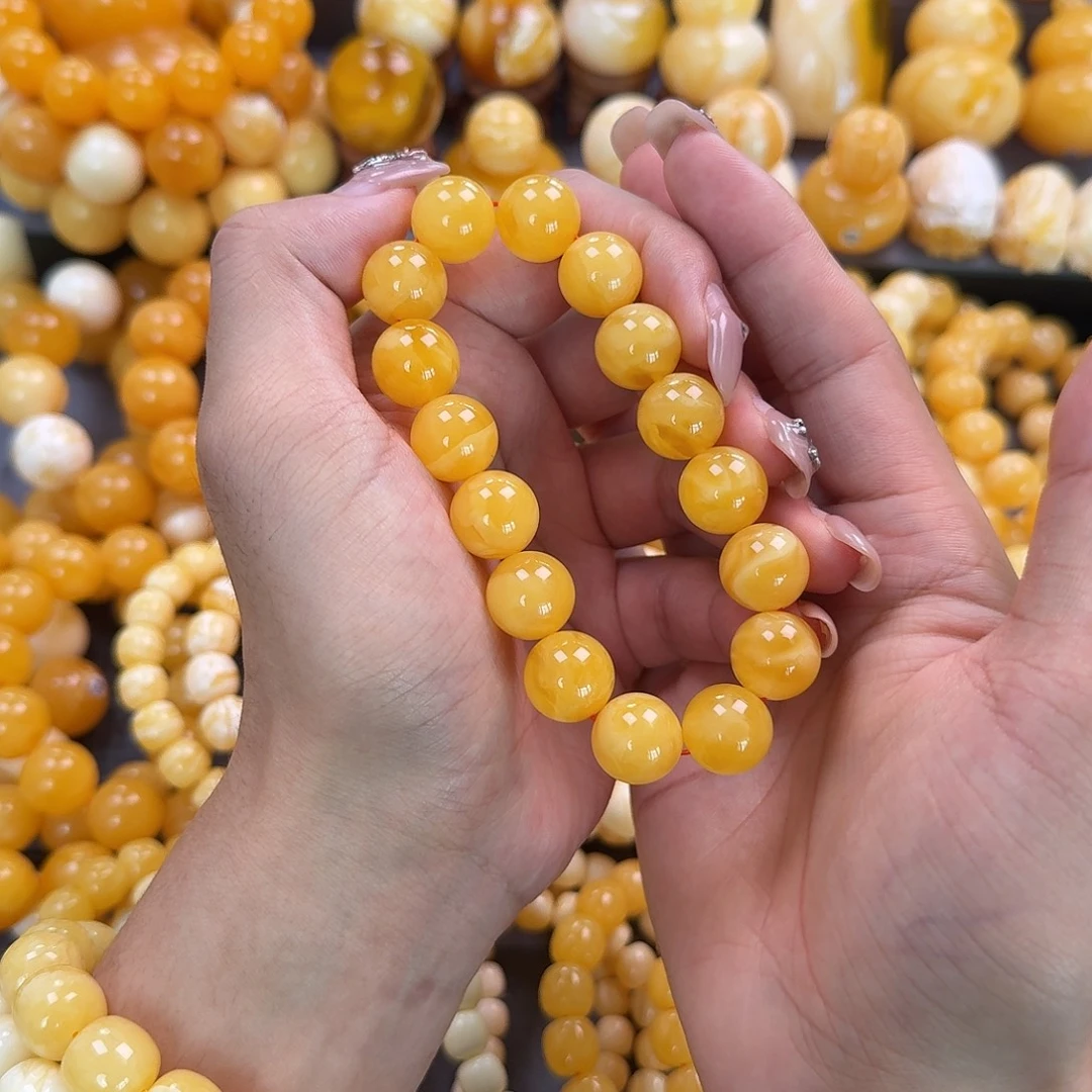 蜜蜡未镶嵌珠宝奇石同料14mm