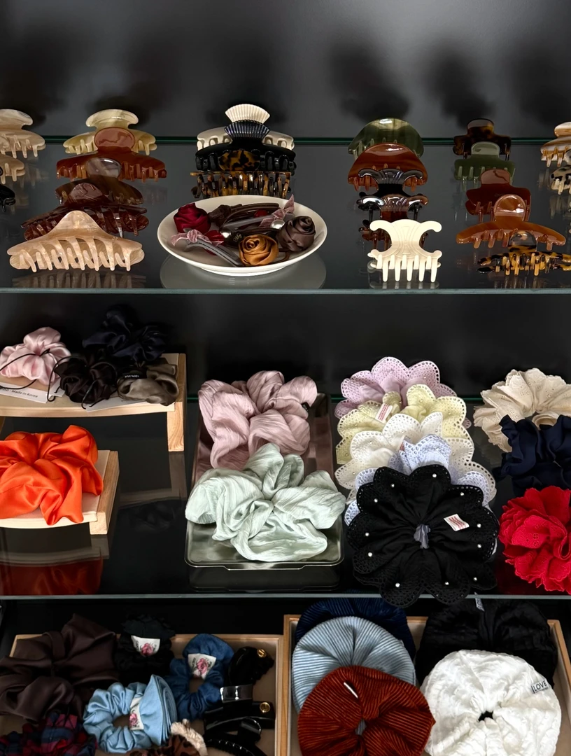 1号链001-100日韩甜美风甜美女发圈发绳简约皮筋发箍时髦风