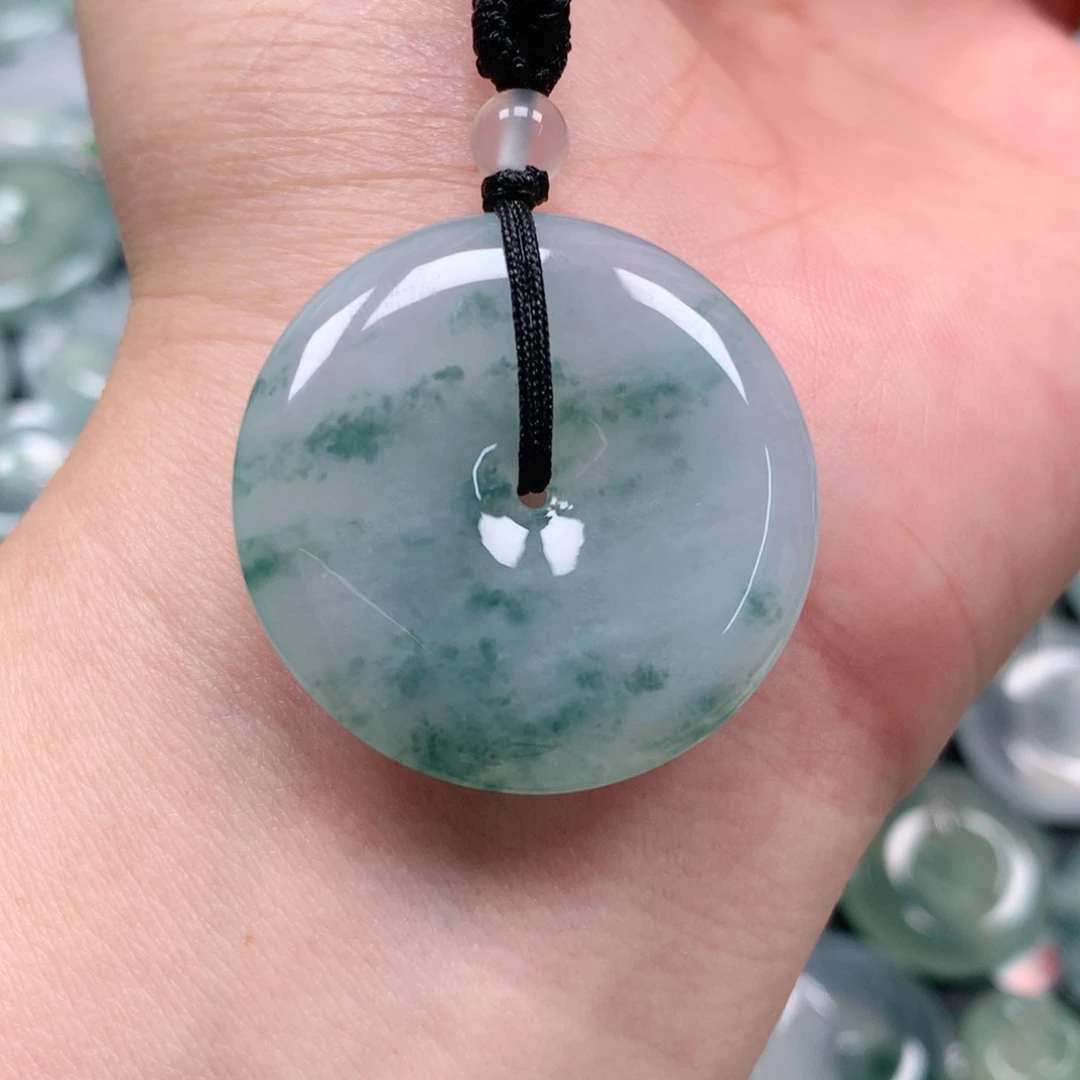 颈饰未镶嵌翡翠天然翡翠