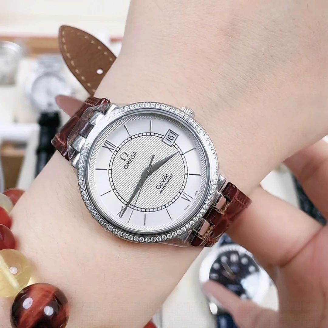 95新 Omega/欧米茄 70092/蝶飞系列/自动机械腕表/35盘/后镶钻