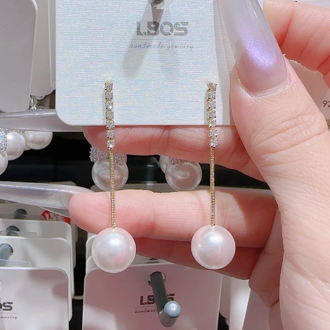 锆石铜合金925银耳环