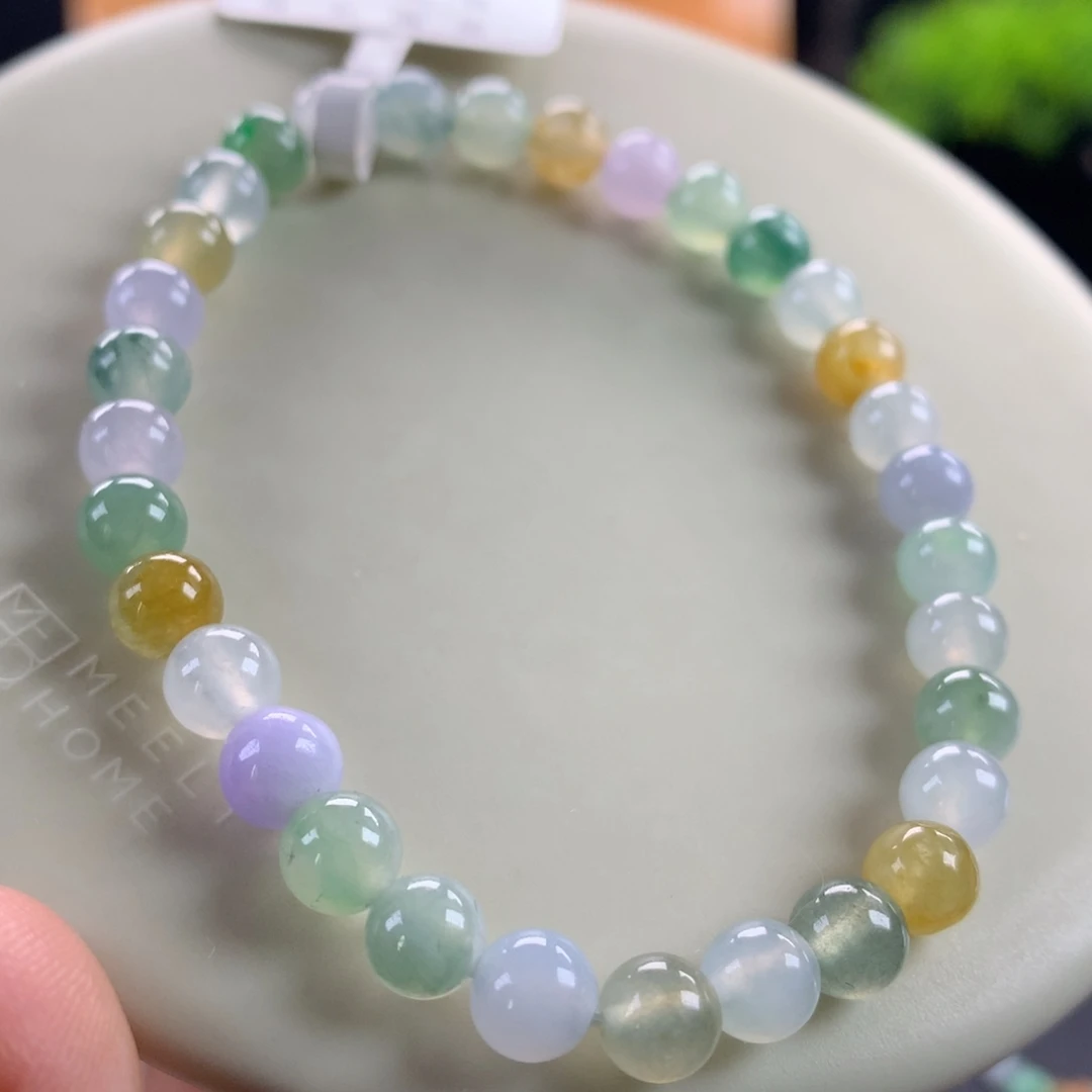 翡翠未镶嵌手链卡5.8
