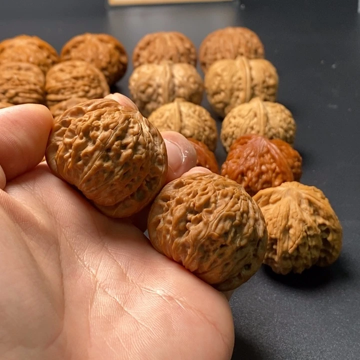 我***紫吊坠文玩核桃山西磨盘38