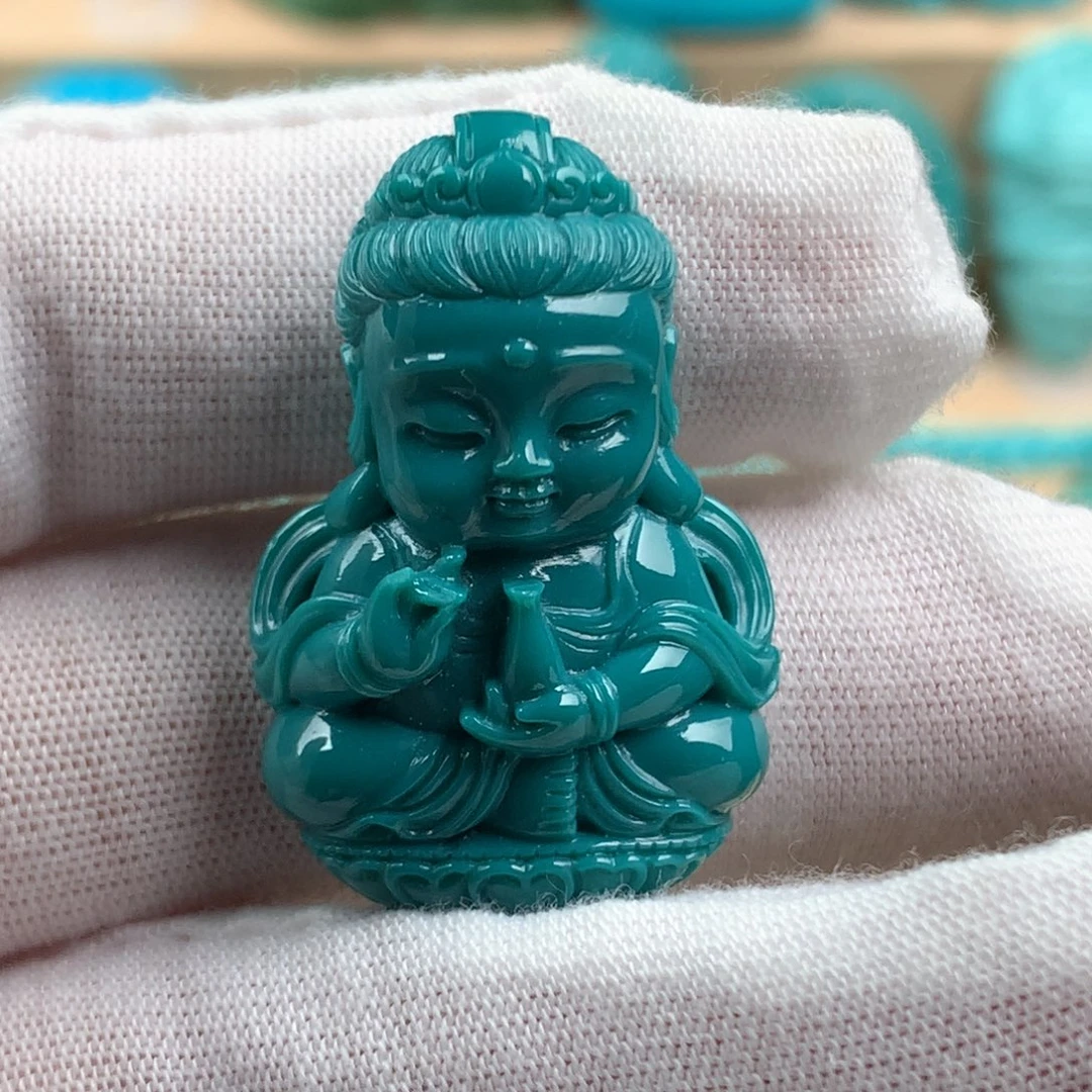 未镶嵌绿松石宝宝佛