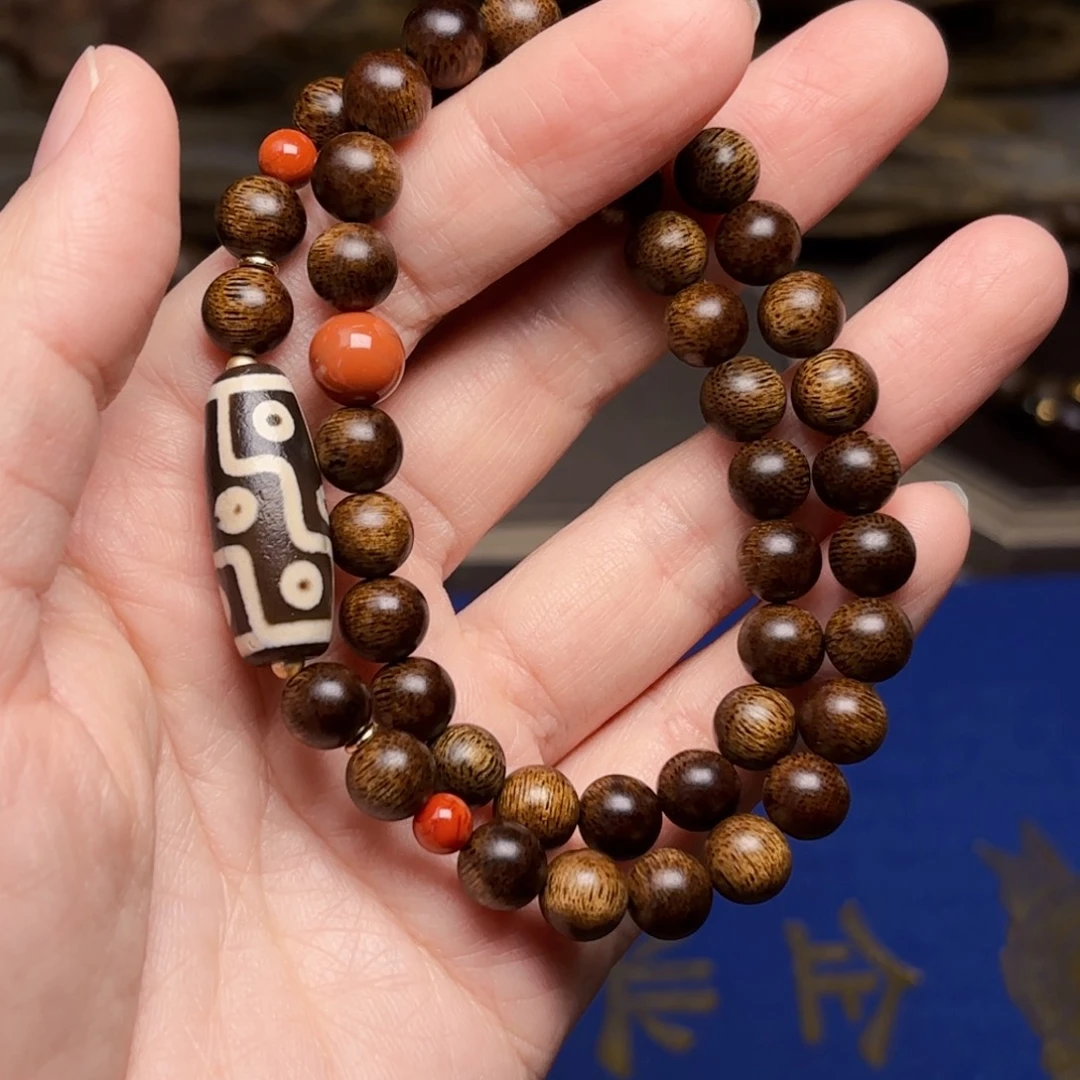 沉香手串柬埔寨菩萨棋0.8设计