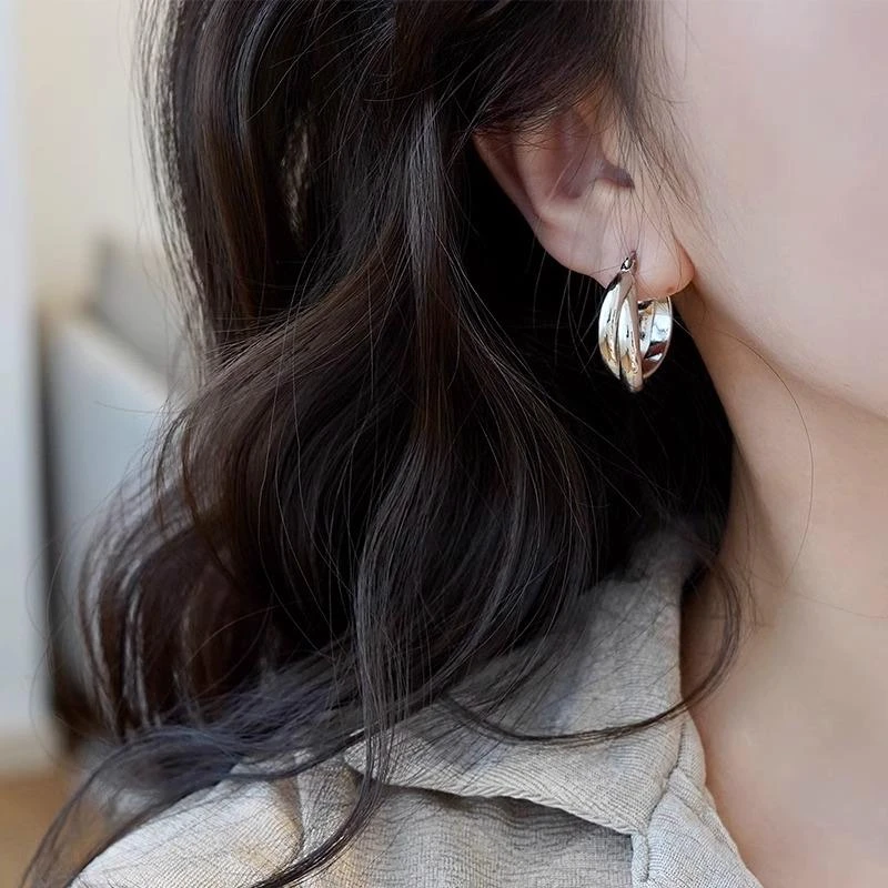 CIOEM KOUIM 925银耳饰 法式冷淡风耳环女轻奢小众设计感高级百搭
