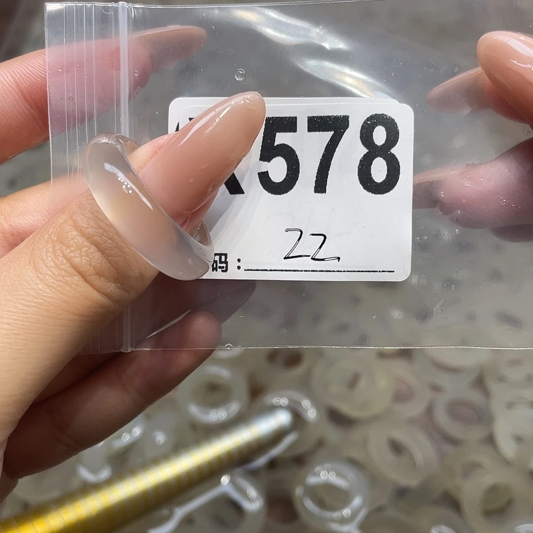 玛瑙/玉髓未镶嵌戒指578
