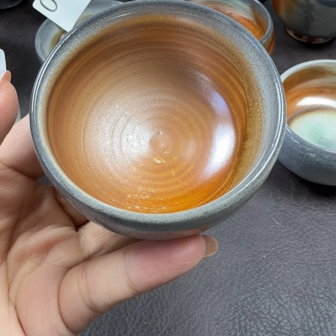 手工手作柴烧主人杯