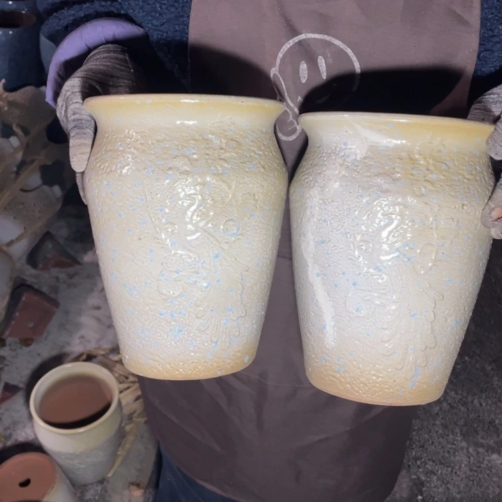 紫砂花盆口17高24正品正品