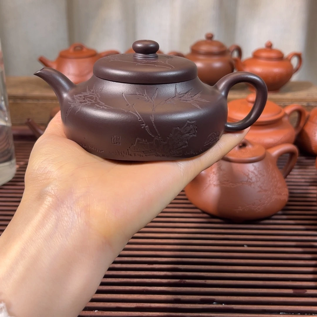 紫砂茶壶菱方180cc