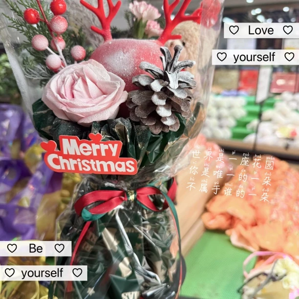 圣诞苹果花束一个陕西省