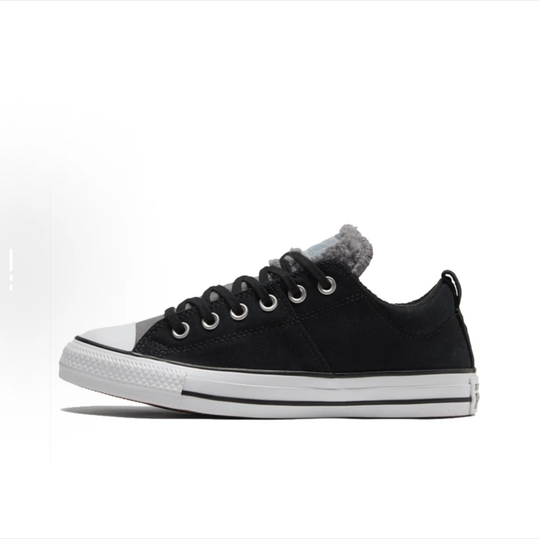 Converse匡威舒适休闲 低帮 帆布鞋 女款 黑色拼接572062C