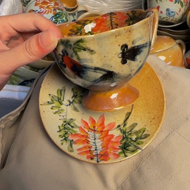 瓷片景德镇陶瓷手工手绘