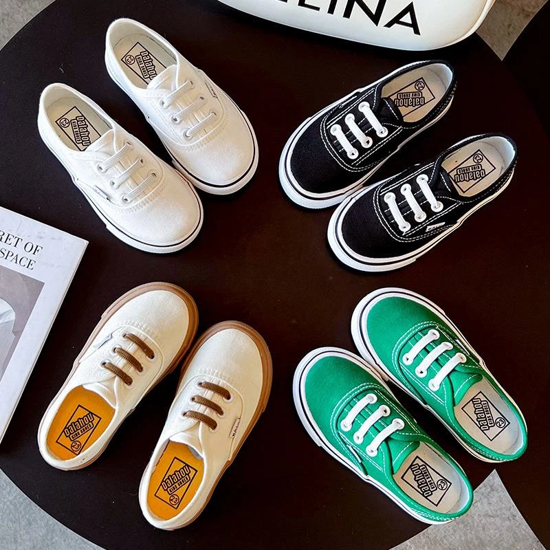 2025秋季新款童鞋儿童一脚蹬帆布鞋韩版小布鞋男童女童软底亲子鞋