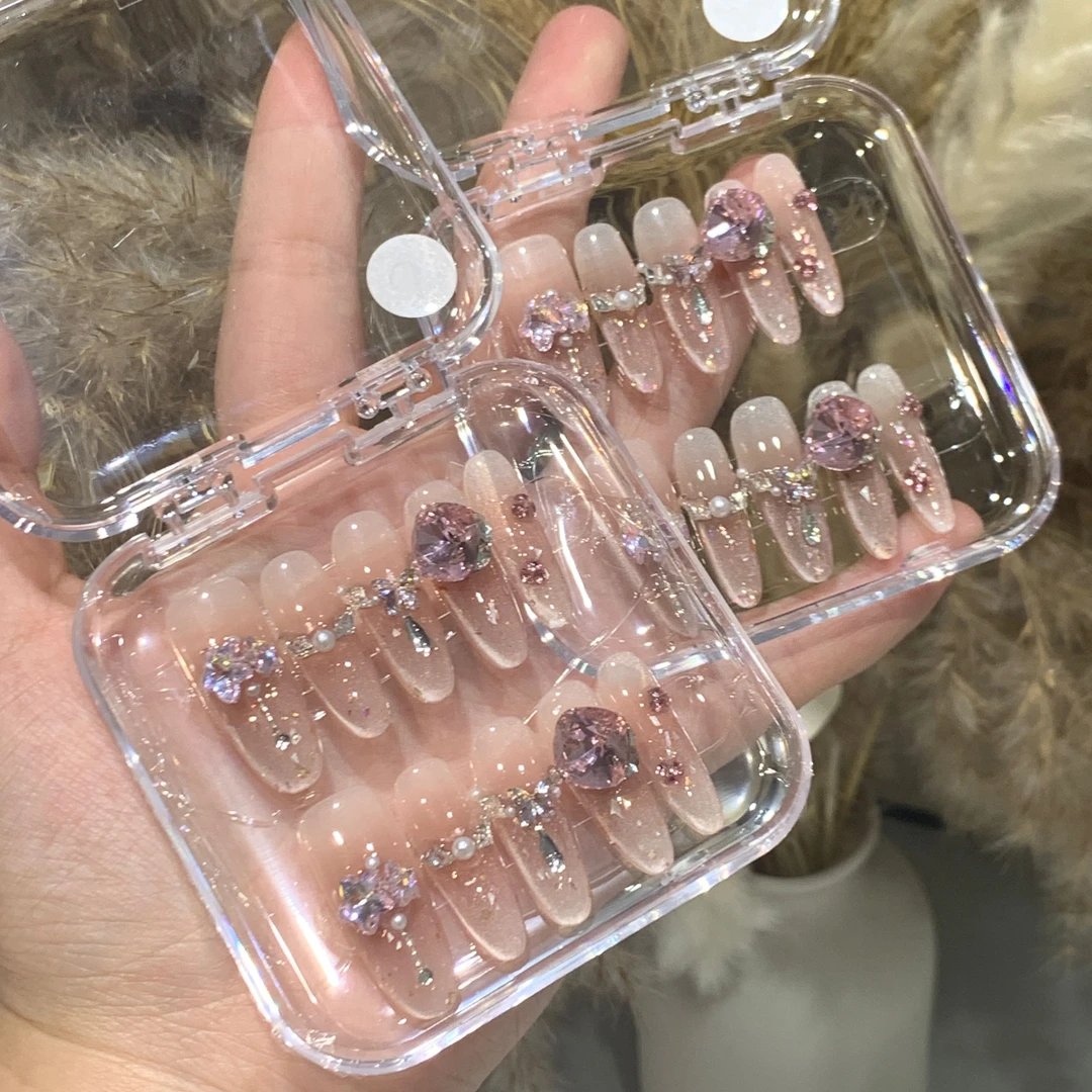 【粉雾蔷薇】——饼干手工穿戴甲