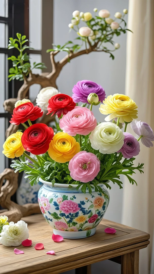 多年生重瓣花毛茛种球适合阳台庭院盆栽的球根花卉