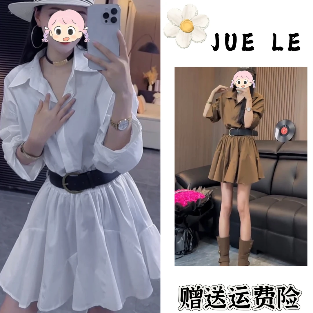 2025秋季新款时尚显瘦气质女士网红洋气连衣裙百搭款D22026