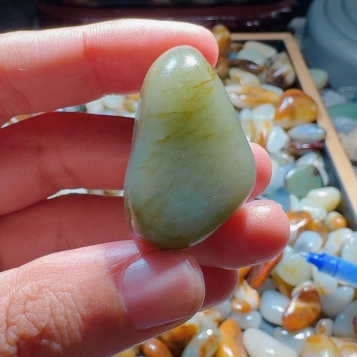 和田玉未镶嵌挂件25克