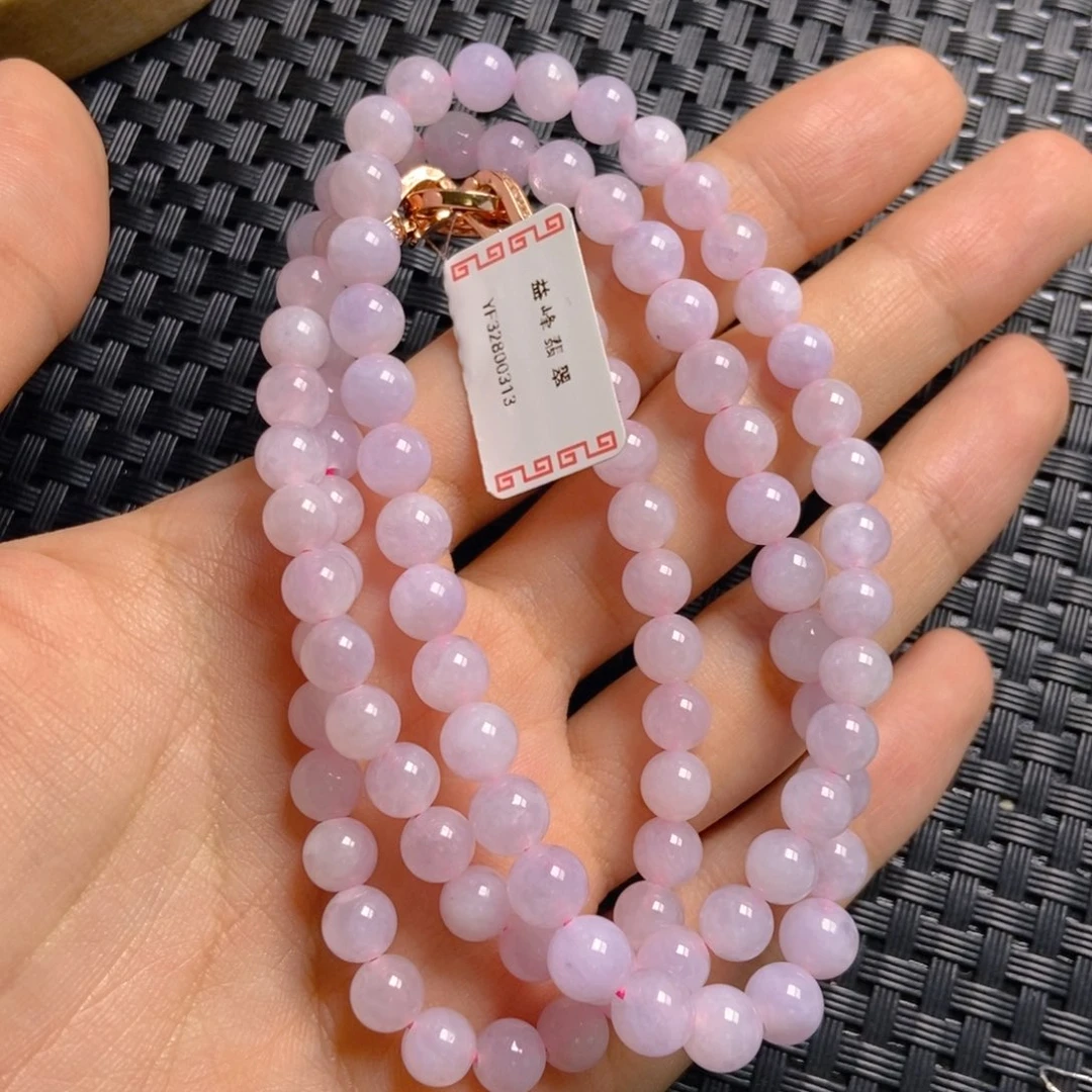 百***檬翡翠未镶嵌颈饰珠链11111