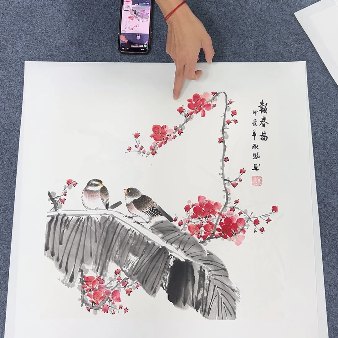 国画国画作品纯手绘作品