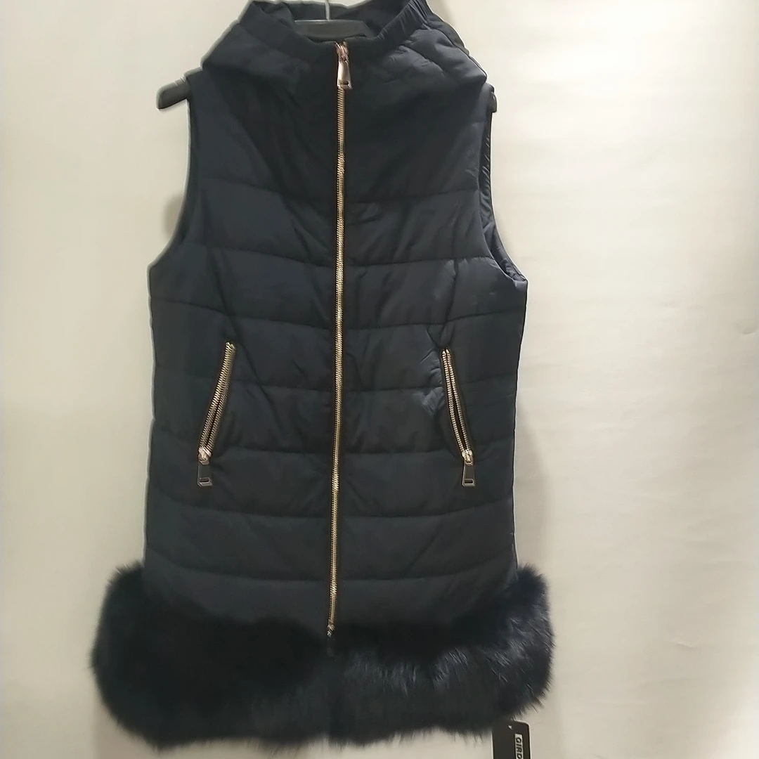 女装中长款秋冬季加厚保暖外穿马夹