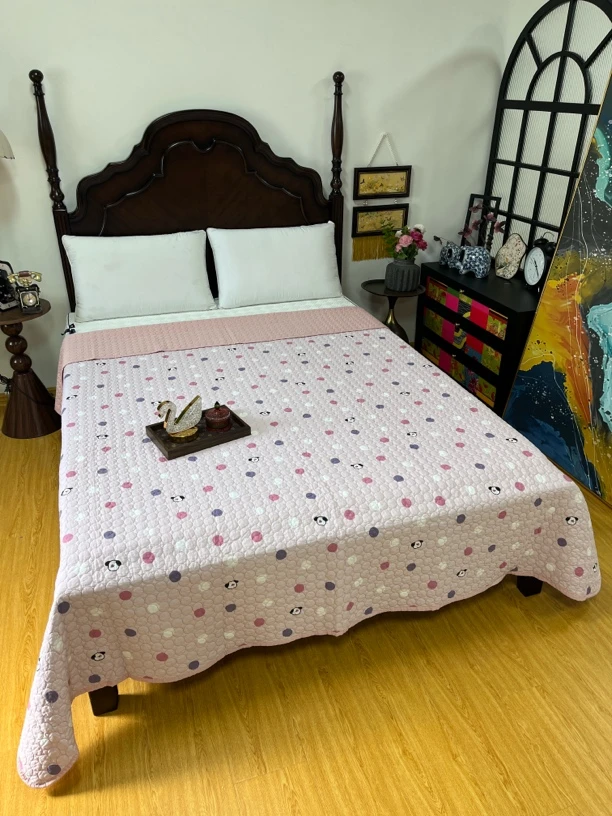 WM自然呼吸有氧水洗棉双人床盖220*240微瑕～L298