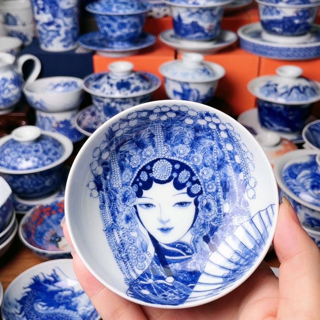 【闪购商品】杯大**?全手工手绘景德镇