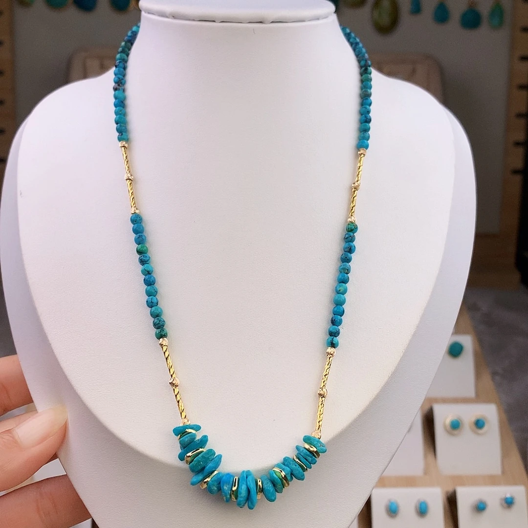 绿松石未镶嵌颈饰