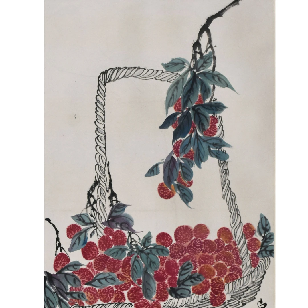 HM5038 阿芝 荔枝 68×38cm 纸本立轴