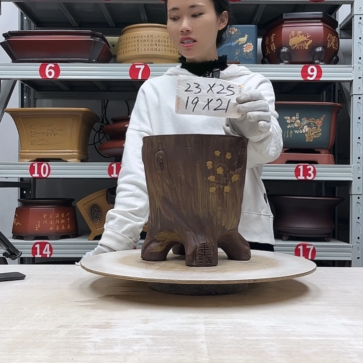 紫砂花盆紫砂花盆