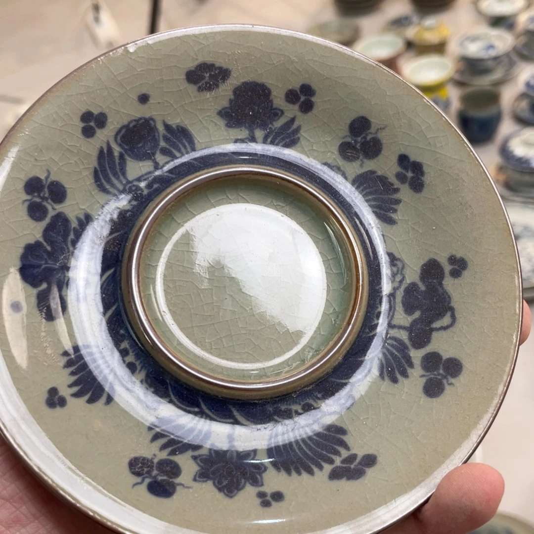 瓷片景德镇老陶泥小鱼小壶承